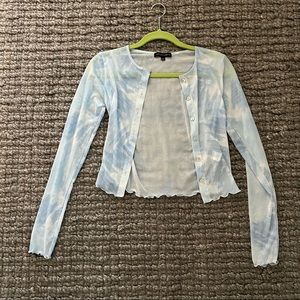 Cotton Candy LA Mesh Cardigan Top